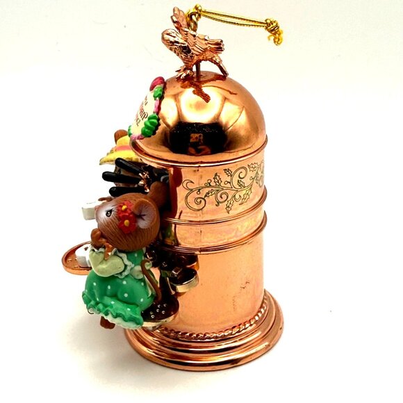 Enesco 1996 There's A Friendship Brewing Christmas Ornament Holiday Gift  In Box - Picture 4 of 11